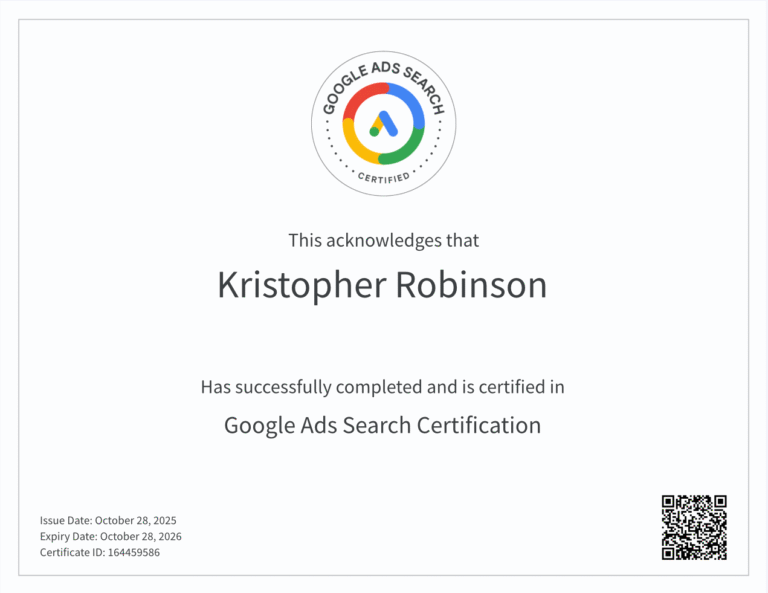 Google Ads Search Certification
